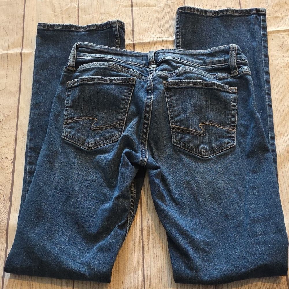 Silver Jeans Women's Boot Cut in Deep Blue - Picture 6 of 7